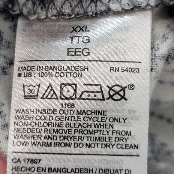 Old Navy Size XXL Men's Blue Polar Bears Flannel Lounge Joggers - Picture 7 of 10